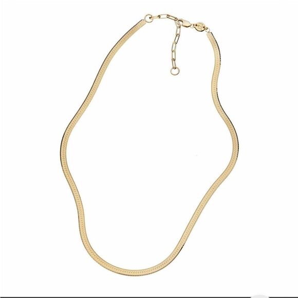 $187 Jennifer Zeuner Necklace 14k yellow gold IP plating - Picture 1 of 3